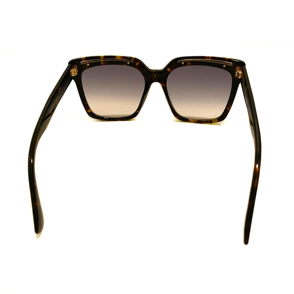 MOSCHINO Brown Tortoise Gold Butterfly Sunglasses NWT - Picture 10 of 13